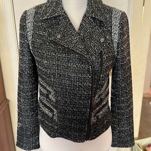 Banana Republic Black and White Tweed Jacket